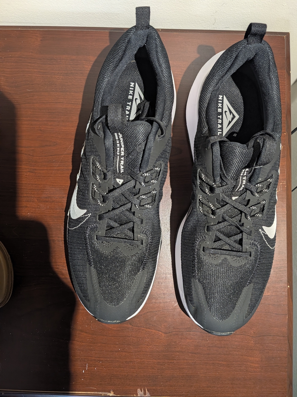 Nike Black and White Trail Sneakers